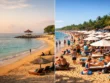 best time to visit bali crowded vs quiet beach comparison nusa dua